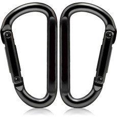 이지야 헤비 듀티 카라비너 클립 860파운드 - 열쇠 체육관 캠핑 하이킹 액세서리용 3인치 철제 해먹 배낭 아웃도어 기어용 D링 열쇠고리, 4pcs