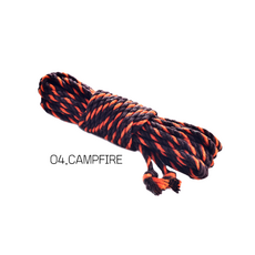 6.0mm 황마 로프 멀티 컬러 삼색 트위스트 마로프 아웃도어 등산로프 공예 주트로프 20컬러, 04.CAMPFIRE, 1개