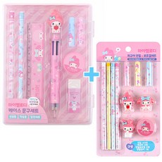 마이멜로디 문구세트 [케이스+피규어 연필보호캡], 1개, 마이멜로디-ST0002