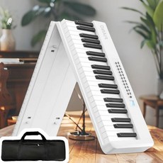 접이식피아노 (페달증정) 전자 디지털 피아노, 화이트, 61건반, 1개