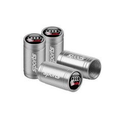 알루미늄 자동차 휠 타이어 에어 밸브 먼지 캡 라인, 12. MS Silver OOOO AUDI, 1개