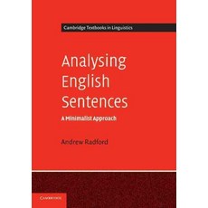 Analysing English Sentences : A Minimalist Approach, Cambridge