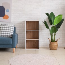 TZUMii 多彩三格空櫃 三層櫃 三空櫃 三格櫃-多色可選, 質感棕