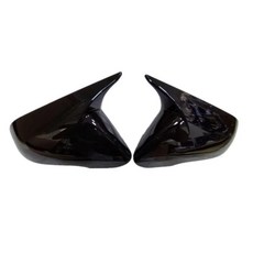 카본 파이버 광택 블랙 자동차 사이드미러 커버 차량 장식용, 1개, 1. Gloss Black