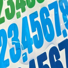 겟템 숫자스티커 넘버스티커, 화이트