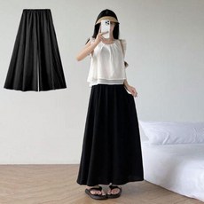 밴딩 미디스커트 미디 미니스커트 여성스커트 여성