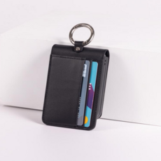 본아띠 갤럭시 Z플립 카드 케이스 천연소가죽 이태리 베로나 비비지