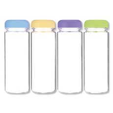 위드 국산 마이보틀 페트 물병 4P, 1세트, 500ml, 블루,옐로,퍼플,그린 1개씩