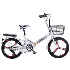 접이식 소형자전거 접이식자전거 접는 자전거 소형 (단속) 흰색 고급패키지+22인치, (충격 흡수 단속) 검정 고급 22인치
