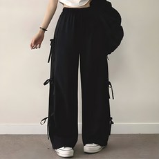 女款蝴蝶結抽繩運動褲