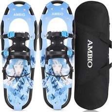 AMBIO 경량 스노우슈즈 남녀 청소년 휴대용, 21 (극장 없이), 녹색