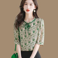 JLVJ 여름 여성 블라우스 예쁜옷 루즈핏 셔츠