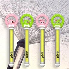 뮤고랑 분수물총 물놀이 목욕놀이 장난감 워터건, 1세트, 그린 2종 + 핑크 2종