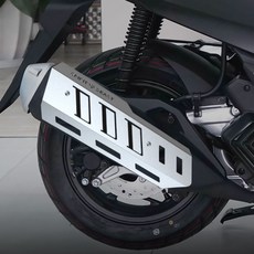 PCX 21-25년 머플러커버 오토바이 바이크 쇼바 보호 튜닝머플러, 버닝블루