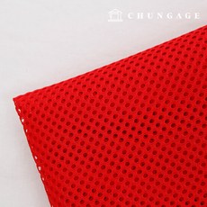 메쉬 원단 펀칭 망사 천 여름용 조끼 안감 빳빳한 망사 원단 크리미앙 14종 한마, 08)레드, 1개