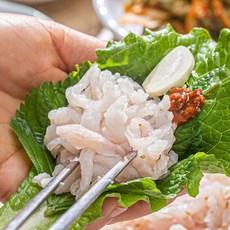 [당일작업 급냉] 자연산 물가자미회 야채 세트, 1개, 물가자미회 2세트/250g+야채+초장