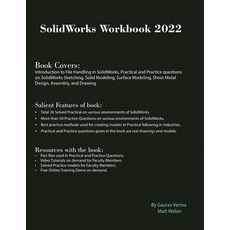 (영문도서) SolidWorks Workbook 2022 Paperback, Cadcamcae Works, English, 9781774590591