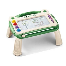 쿠쿠스토어 어린이 마그네틱 드로잉 보드 몬테소리 컬러 퍼즐 쓰기 미술 교육 게임 유치원 도구 소녀 장난, 01 Green