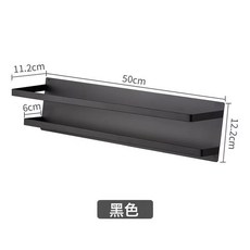 立恆跨境免打孔磁吸拖鞋架門後鞋架入戶收納門口防盜門磁鐵置物架, 1個, 黑色(外穿鞋/拖鞋通用):如圖所示