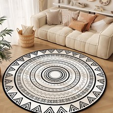 HAROO 원형 북유럽 모로칸 사계절 러그