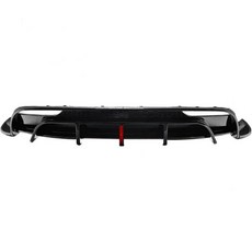 테슬라 모델 3 하이랜드 2024 2025 차량 후면 범퍼 립 디퓨저 파일럿 라이트 LED 후방 스포일러 튜닝 프로텍터(탄소 무늬), 카본 룩