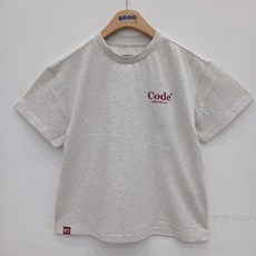 에스핏 주니어키즈 공용)코드레터링반팔RT SJA304UKRT06 여름 쿨 기본라운드반팔티셔츠_DG