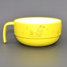 Peanuts 史努比 SNOOPY 附手把湯碗, 黃, 1個