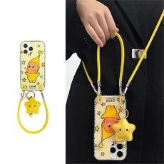 복우롱 아이폰 갤럭시 별 캐릭터 스트랩 케이스(GN4)