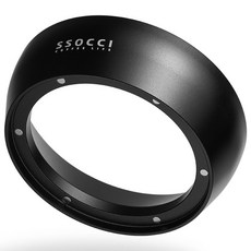 SSOCCI 58mm 자석식 알루미늄 도징링 58mm 포타필터 통용 (블랙), 1개