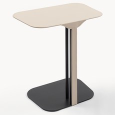 Hazoae 모던 마안피 사이드테이블 보조테이블 침대 테이블 쇼파 협탁 공중부양 디자인, 아이보리