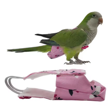 앵무새 기저귀 조류 배변패드 새 속옷 하네스형, B.핑크 m