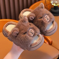 아굴라 카피바라 귀여운 층간소음 슬리퍼 키즈슬리퍼 생활 사무실슬리퍼