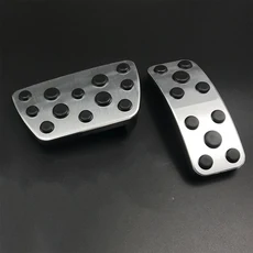 도요타 야리스 크로스 2020 용 자동차 개조 페달 커버 가스 브레이크 발받침 패드 인테리어 장식 액세서, 2pcs, 2pcs