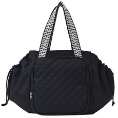 여성용 여행용 더플백 위켄더 백 확장 가능한 토트 핸드백 기저귀 가방 백팩 숄더백 자동차 작업 일상용 브라운. 미디엄, 블랙