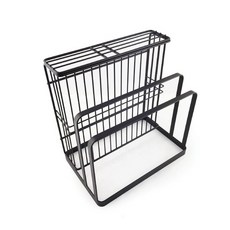 黑鎳刀具砧板架 台灣製 刀具架 砧板架 放菜刀 放砧板 刀具收納 砧板收納, 1個, 黑鎳刀具砧板架 (超取限購2組, 黑鎳