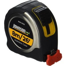 Johnson Level & Tool 1840-0026 줄자 Big J 7.6m(26피트), 1개