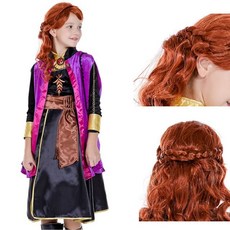 겨울왕국2 안나 가발 캐릭터코스튬 여아 공주의상소품 enj+833nc