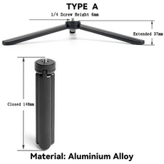 삼각대 스탠드 미니 1/4'' 나사 포함 DJI OSMO Mobile 8 7 6 5 4 8/7/6/5 Pocket 3 Zhiyun Smooth Moza, 01 CHINA, 03 A
