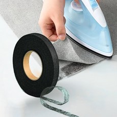 엠코어 옷수선 테이프 바지 수선 셀프 64m, 1개, 블랙1.2cm
