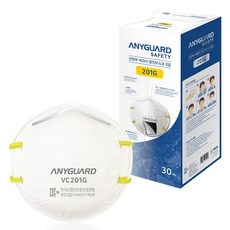 애니가드 세이프티 안면부 여과식 방진마스크 일반형 2급 30p, 10개, WHITE (화이트)