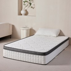 NOVALIVE 코어 릴랙스 프리미엄 독립 슈퍼싱글 침대 25cm 스프링 매트리스, 중간