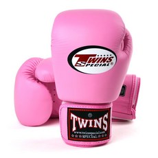 TWINS SPECIAL 經典素色系列 拳擊手套 泰拳 散打 MMA 搏擊, 1個, 8oz, 粉紅