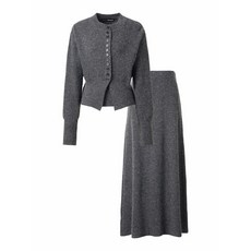 보니스팍스 라운드 슬림핏 니트 A라인 스커트 셋업 (XO4OW009L0) 1012552