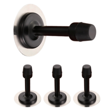 잔대리 붙이는 문쾅방지 방문 도어스토퍼 쿠션, 4개, 블랙