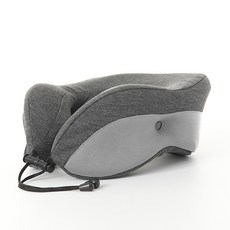 旅行飛機便攜式頸枕, 灰色的