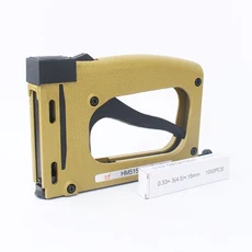 Meite HM515 프레임 건 네일러 1000pcs 손톱 수동 플렉스 포인트 Tacker 프레이밍 핀 스테이플러, Tool With 1000 Nails, Tool With 1000 Nails