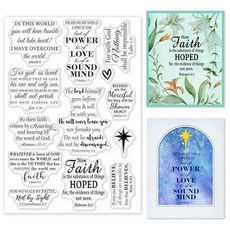 [ 1116861 ] 글로블랜드 카드 제작용 크리스천 투명 스탬프 장식 영감을 주는 단어 부활절 실리콘 DIY 스크랩북 엠보싱 종이 앨범 장식 공예 16 x 10.9cm(6.