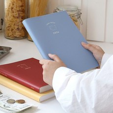 2026 생활의 온도 커버형 가계부 날짜형 재태크 소비 지출, 베이비블루