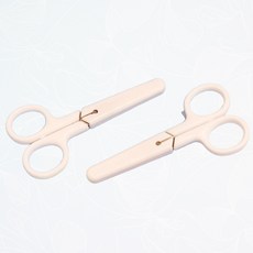 어린이가위 초등학생 유아용 휴대용 플라스틱 안전 학습 가위 쓱템, 1개