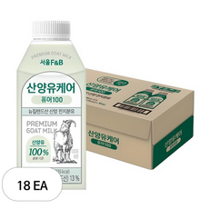 서울에프엔비 산양유케어 퓨어100 우유, 190ml